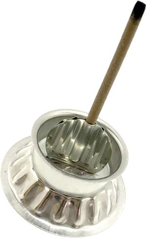 حامل عيدان البخور من اغارباتي، حامل بخور مصنوع من الستانلس ستيل، مبخرة ديوالي بوجا هدية احتفالية in Kuwait