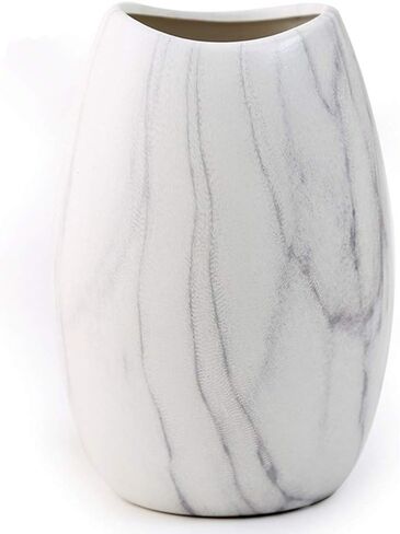 ANDING Marble Vase/White Flower Pot/Flower Display/Dedding/Housewarming Gift in Kuwait