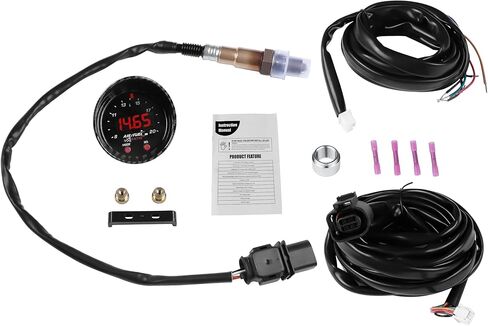 مقياس نسبة الهواء/الوقود UEGO واسع النطاق من سلسلة X 52 مم (2-1/16 بوصة) مع مستشعر LSU 4.9، مقياس تحكم رقمي AFR مطور، مجموعة مستشعر التحكم O2 عريض النطاق | 0-5 فولت وإخراج RS232، استبدال # 30-0300 in Kuwait