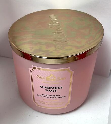 Bath & Body Works, White Barn 3-Wick Candle w/Essential Oils - 14.5 oz - New Core Scents! (Champagne Toast) in Saudi Arabia