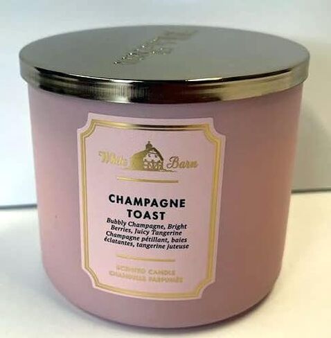 Bath & Body Works, White Barn 3-Wick Candle w/Essential Oils - 14.5 oz - New Core Scents! (Champagne Toast) in Saudi Arabia