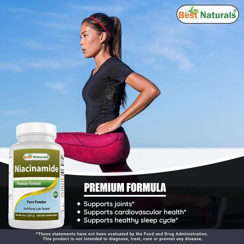 Best Naturals Niacinamide (Vitamin B3) Pure Powder 8 OZ in Saudi Arabia