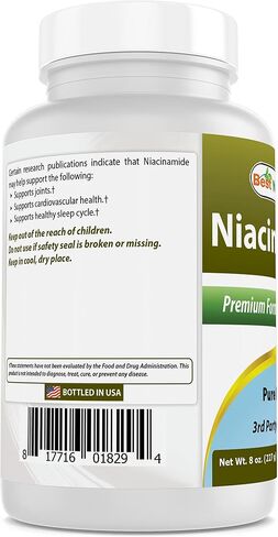 Best Naturals Niacinamide (Vitamin B3) Pure Powder 8 OZ in Saudi Arabia