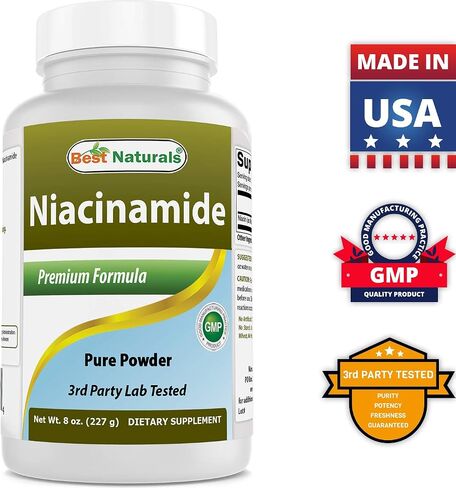 Best Naturals Niacinamide (Vitamin B3) Pure Powder 8 OZ in Saudi Arabia