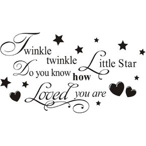 ملصق جداري من الفينيل مطبوع عليه عبارة "DoYou Know How Loved are يحمل اقتباسات مقولة بحروف فنية جدارية لغرفة الأطفال وغرفة الأطفال وغرفة النوم وتزيين غرفة المعيشة (أسود) in Kuwait