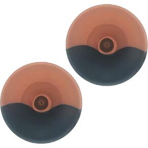 حامل طين بالو سانتو (طين أسود وأحمر) لحامل بالو سانتو صينية خشبية معطرة، مبخرة مستدقة، شمعة رماد، صائد رماد بسيط، طبيعي روحي قوي، قطعتان من الجودة الهندية الممتازة in Kuwait