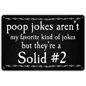 علامة الحمام المضحكة، النوع المفضل من النكات، علامة معدنية من القصدير، علامة تعليق معدنية لتزيين الحائط in Kuwait