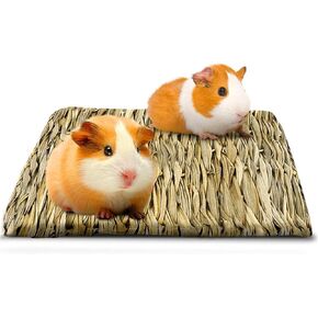 ميريك بساط من الاعشاب البحرية للخنزير الغيني، يحمي المخالب من القفص السلكي، يعالج القرحات، سرير لعب منسوج يدويا، لعبة مضغ صالحة للاكل، يحفظ في القفص او على الارض in Kuwait