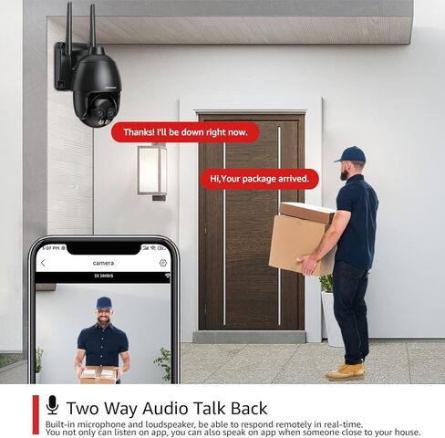 كاميرا مراقبة BOAVISION 2K مزدوجة العدسات خارجية WiFi/4G، كاميرا مراقبة منزلية 360 درجة PTZ مع تتبع التكبير التلقائي، اكتشاف الإنسان، تكبير 10X، رؤية ليلية ملونة، كاميرا IP لاسلكية in Saudi Arabia