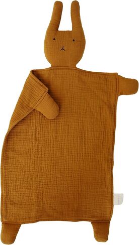 Marlowe & Co Organic Cotton Muslin Lovey Blanket, Organic Cotton Muslin Bunny Security Blanket (Natural Sand) in Saudi Arabia