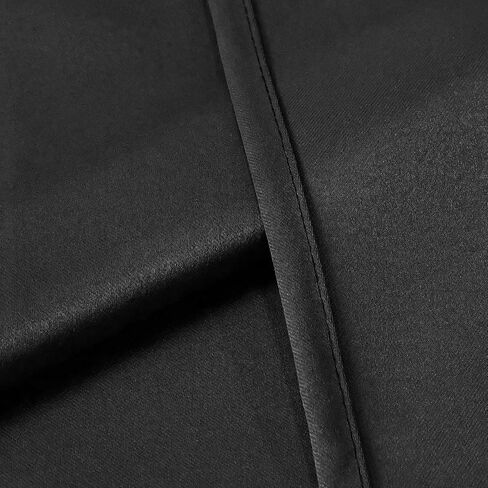 JADE POKE Inherent Flame Retardant Curtains for Living Room 2 Panels Blackout Drapes 108 Inch Length - Extra Long Grey Curtain for Nursery School, Grommet Eyelet Drapes for Hotel 52Wx108L in Kuwait