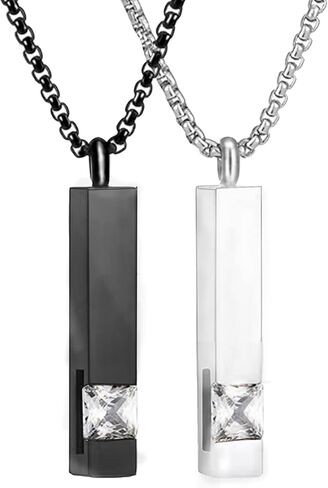 DAIFFUNE Heart Cremation Necklace for Ashes with 12 Birthstones, Urn Necklaces for ashes Cremation Jewelry for Ashes , Ash necklace to Memories the Loved One in Kuwait