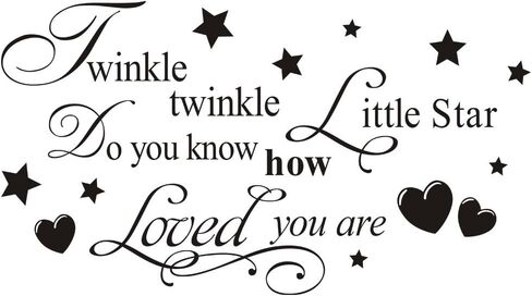 ملصق جداري من الفينيل مطبوع عليه عبارة "DoYou Know How Loved are يحمل اقتباسات مقولة بحروف فنية جدارية لغرفة الأطفال وغرفة الأطفال وغرفة النوم وتزيين غرفة المعيشة (أسود) in Kuwait