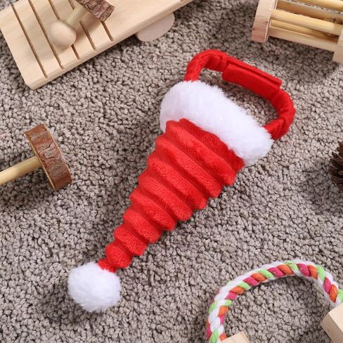 POPETPOP Guinea Pig Costume - Cat Santa Hat Pet Christmas Hat Santa Claus Cap Head Accessories for Rabbit Hamster Guinea Pig Rats Kitten and Small Animals in Saudi Arabia