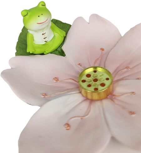 حامل بخور مبخرة على شكل ضفدع من الراتنج اللطيف من سيزيكاتو مع صينية ساكورا. in Kuwait