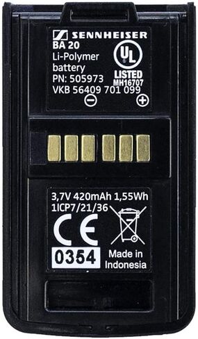 Sennheiser BA 20 Recharging Battery Pack for AVX EKP in Saudi Arabia