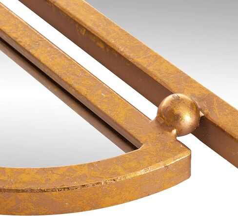 Patton Wall Decor 30x31 Antique Gold Geometric Oval Vanity Wall Mirror in Kuwait