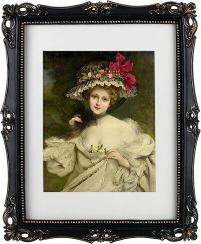 Funerom 11x14 Vintage Picture Frames with Glass Front, Ornate Frame, Antique Photo Frames for Tabletop or Wall Hanging Vintage Gold in Saudi Arabia