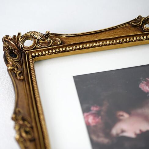 Funerom 11x14 Vintage Picture Frames with Glass Front, Ornate Frame, Antique Photo Frames for Tabletop or Wall Hanging Vintage Gold in Saudi Arabia