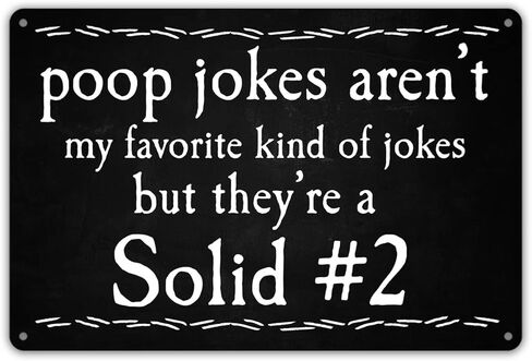 علامة الحمام المضحكة، النوع المفضل من النكات، علامة معدنية من القصدير، علامة تعليق معدنية لتزيين الحائط in Kuwait