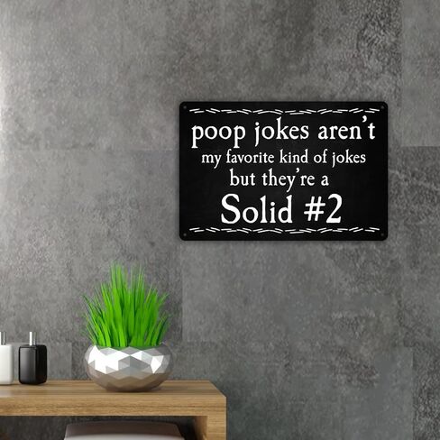 علامة الحمام المضحكة، النوع المفضل من النكات، علامة معدنية من القصدير، علامة تعليق معدنية لتزيين الحائط in Kuwait