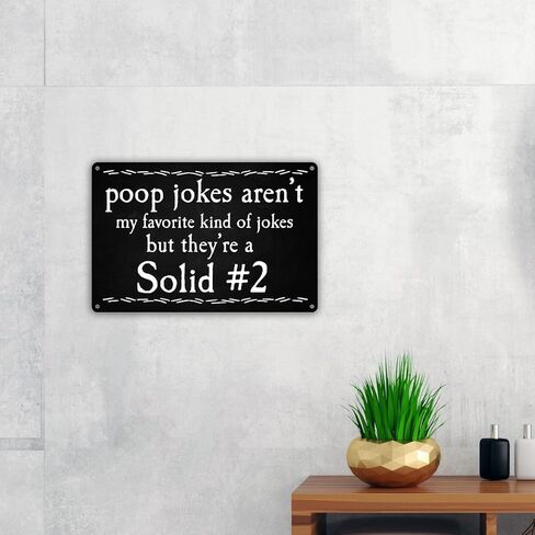 علامة الحمام المضحكة، النوع المفضل من النكات، علامة معدنية من القصدير، علامة تعليق معدنية لتزيين الحائط in Kuwait