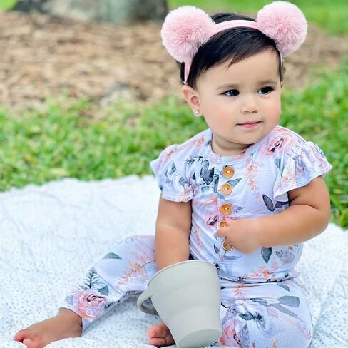 شركة BraveJusticeKidsCo. | كوب الوجبات الخفيفة من السيليكون للأطفال من سناك أتاك | 2 عبوة | كوب الوجبات الخفيفة القابل للطي للأطفال (العسل والزنجبيل والورد المغبر) in Kuwait