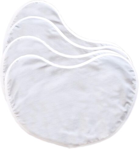 NuAngel 4 Piece Contoured Burp Pads, Gray, Large in Kuwait