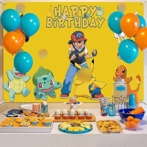 7x5FT الكرتون خلفية صفراء حفلة عيد ميلاد لوازم الأطفال تحت عنوان الطرف الديكور خلفية للبنين بنات عيد ميلاد سعيد خلفية راية in Kuwait