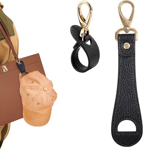 2 قطعة مشبك قبعة من جلد البولي يوريثان للسفر، مشبك قبعة متعدد الوظائف، مشبك قبعة من القماش الخشن، مشبك قبعة للاستعمال الخارجي، رفيق قبعة السفر in Kuwait