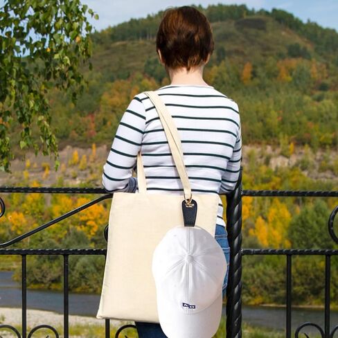 2 قطعة مشبك قبعة من جلد البولي يوريثان للسفر، مشبك قبعة متعدد الوظائف، مشبك قبعة من القماش الخشن، مشبك قبعة للاستعمال الخارجي، رفيق قبعة السفر in Kuwait