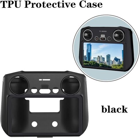 Screen Protector (3+1Pack) Compatible with DJI Mini 3/Mini 3 Pro,Mavic 3 RC Remote Controller, Tempered Glass Film Full Coverage and Soft Protective Silicone Case Cover Sleeve in Kuwait