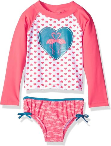 KIKO & MAX Girls Suit Set with Long Sleeve Rashguard Swim Shirt in Saudi Arabia