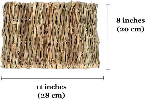 ميريك بساط من الاعشاب البحرية للخنزير الغيني، يحمي المخالب من القفص السلكي، يعالج القرحات، سرير لعب منسوج يدويا، لعبة مضغ صالحة للاكل، يحفظ في القفص او على الارض in Kuwait