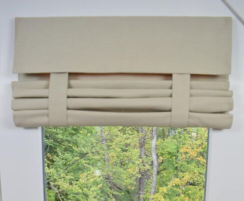 Dani Designs Co Washable 70" Long by 25" Wide French Door Curtain (Tan) in Saudi Arabia