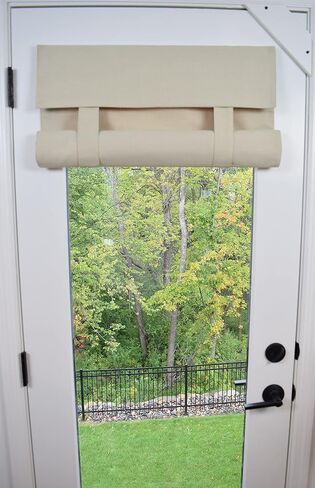 Dani Designs Co Washable 70" Long by 25" Wide French Door Curtain (Tan) in Saudi Arabia
