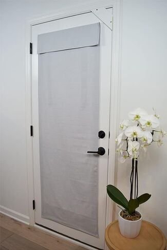 Dani Designs Co Washable 70" Long by 25" Wide French Door Curtain (Tan) in Kuwait