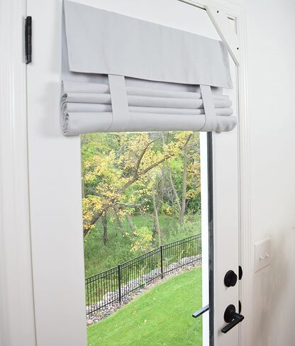 Dani Designs Co Washable 70" Long by 25" Wide French Door Curtain (Tan) in Kuwait