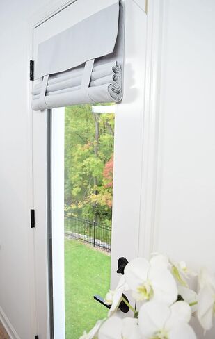 Dani Designs Co Washable 70" Long by 25" Wide French Door Curtain (Tan) in Kuwait