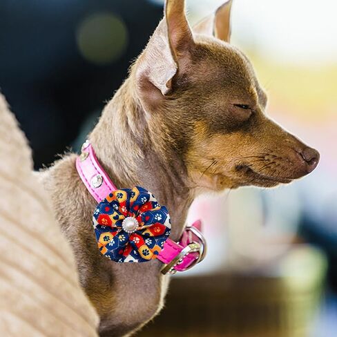 12pcs Small Dogs Collar Flowers Bows Attachment for St.Patrick's Day Doggy Cat Kitten Rabbit Bunny Grooming Accessories in Saudi Arabia
