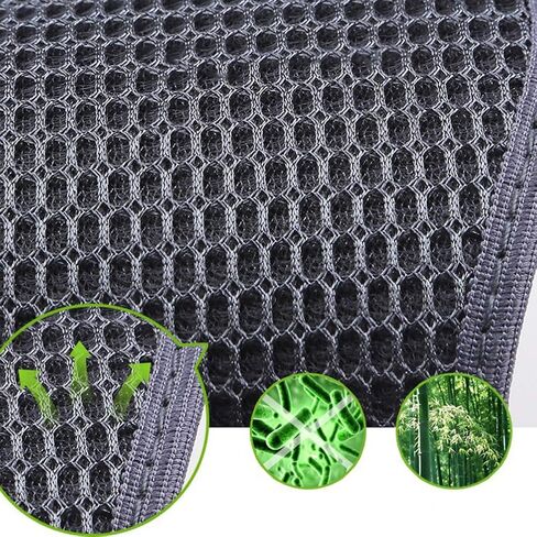 Bamboo Charcoal Shoe Insoles Mesh Insoles Sweat Absorbent Anti Odor Shoe Inserts Pads for Men Women Sports Running Black 2 Pairs Size 44 in Saudi Arabia