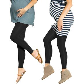 Preggers 2 Pack 10-15mmhg Footless Maternity Compression Leggings