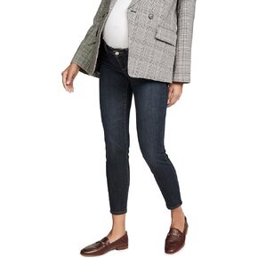 DL1961 Women's Florence Ankle Maternity Instasculpt Skinny in Dark Blue