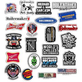 Boilermaker Sticker Pack 23 pcs Laminated Vinyl Waterproof Stickers Boiler Maker in Saudi Arabia