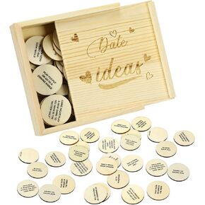 Kathfly Wooden Box for Couples Activities Romantic Gift for Wedding Anniversary Valentine's Day in Saudi Arabia