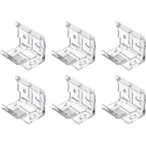 MOROBOR Window Blind Brackets, 6PCS Mounting Bracket with Metal Clip Blind Brackets for Window Blinds Cordless Shade Bracket Vertical Blind Headrail in Kuwait
