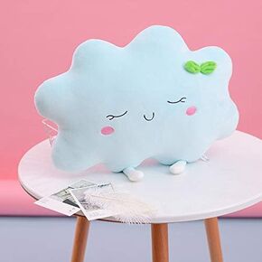XIAOHONG Cloud Cushion Pillow, Cloud Throw Pillows for Bedroom Car Decorative, 3D Plush Cloud Shaped Decorative Pillow,Decorative Nursery Pillow,Playroom Décor, Cute Kids Throw Pillows (Pink) in Kuwait
