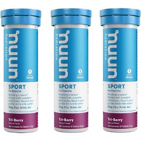 Nuun Active: Tri-Berry Electrolyte Enhanced Drink Tablets, 10 Count (Pack of 3) in Saudi Arabia