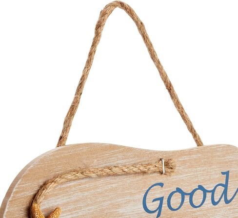 يوفيل لافتة حائط خشبية معلقة لديكور الشاطئ، Good Vibes Only (9 × 16 انش) in Saudi Arabia