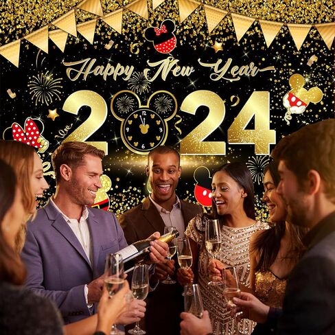 Happy New Year Decorations Backdrop in Kuwait